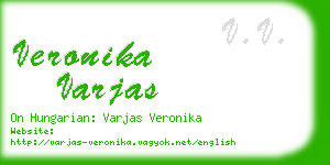 veronika varjas business card